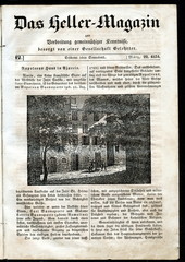 Maison Bonaparte, ancestral home of the Bonaparte family in Ajaccio, Corsica (from Das Heller-Magazin, March 13, 1834)