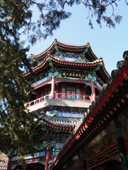 Famous palace building of the imperial Summer Palace in Beijing, China