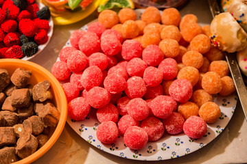 Traditional sweets at Corpus Christi celebration in Ecuador