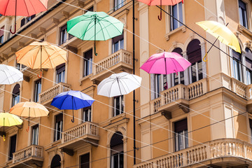 Genoa umbrella street