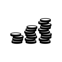 Coins stack, finance grow