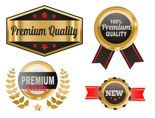 Obraz premium Set of vector badges shop product sale best price stickers and buy commerce advertising tag symbol discount promotion vector illustration.