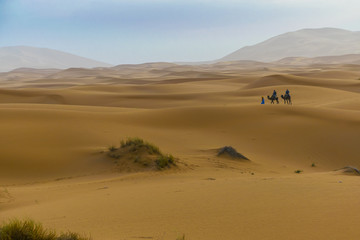 tourist in merzouga desert