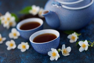 Fototapeta na wymiar jasmine tea