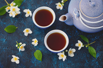 Fototapeta na wymiar jasmine tea
