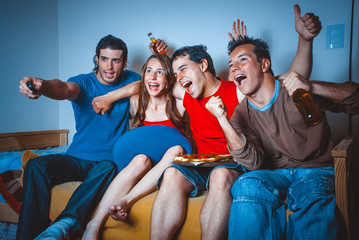 Obraz premium football fans