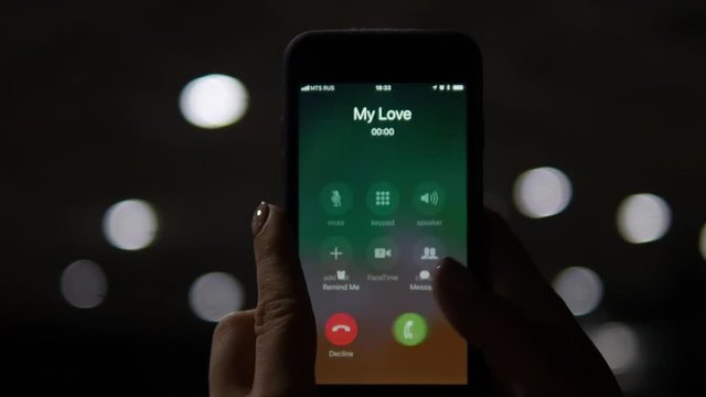 A mobile phone call with the name MY LOVE on the screen during the concert and the subsequent answer with your finger. My love