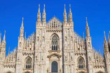 Fototapeta na wymiar Milan Cathedral or Duomo di Milano