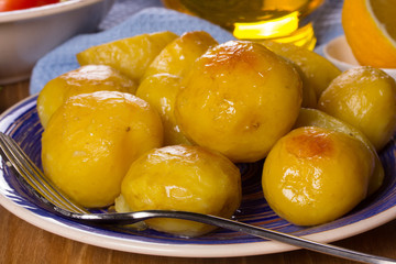 Drusisk potatoes in deep-fried