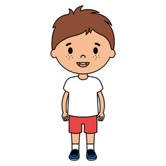 little boy son character vector illustration design