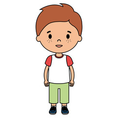 little boy son character vector illustration design