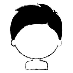 little boy son shirtless character vector illustration design