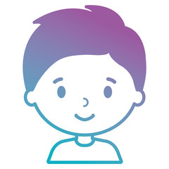 little boy son character vector illustration design