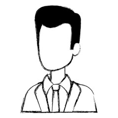 businessman avatar character icon vector illustration design