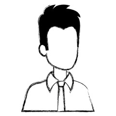 businessman avatar character icon vector illustration design