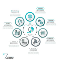 Minimalistic infographic design layout