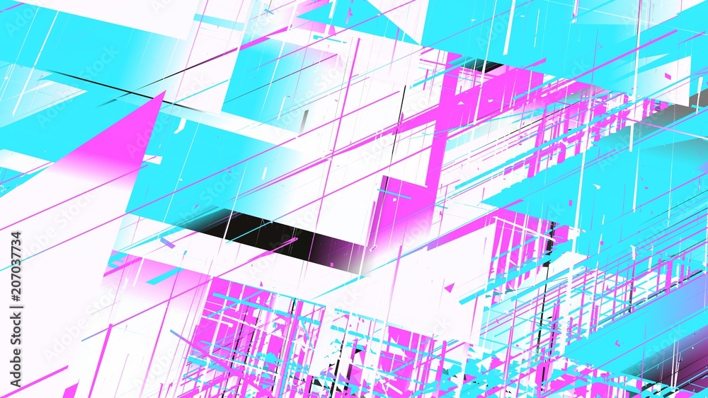 Poster glitch illustration. computer screen error. digital pixel noise abstract design. television signal f