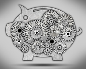 Obraz premium Metal Wheel Concept