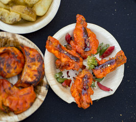 Friend meat peaces and other fish