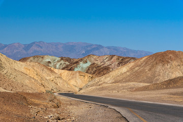 Artist's Drive in Death Valley National Park, California.