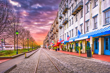 River Street, Savannah, Georgia, USA