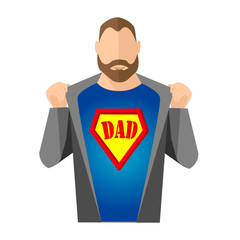 Happy Father's Day . Super dad.	