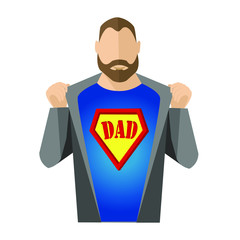 Happy Father's Day . Super dad.	