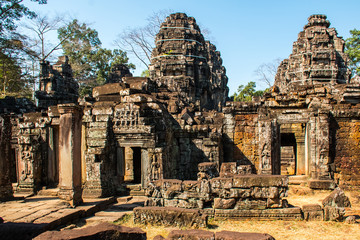 Banteay Kdei Temple in Angkor Wat complex in Cambodia