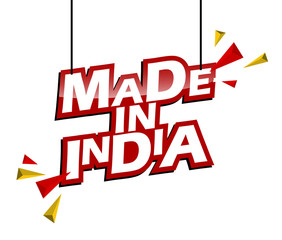 red and yellow tag made in india