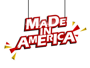 red and yellow tag made in america