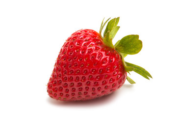 ripe strawberry isolated