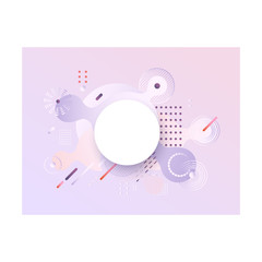 Trendy background template with vibrant gradient purple blue violet colors and abstract geometric shapes. Vector modern poster, banner, presentation layout, minimal style corporate identity backdrop.