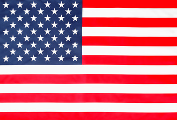 Fototapeta premium Starry Striped American Flag top view