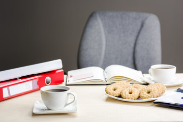 A break at work - time for something sweet.