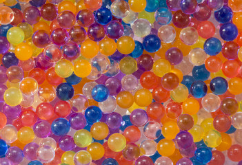 Fototapeta na wymiar decoration water balls hydrogel, orbeez