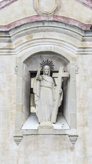 closeup of the church of San Giuseppe in Taormina city, Sicily, Italy