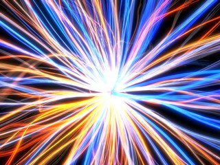 Obraz premium fiber optic cable style abstract design. 3d illustration