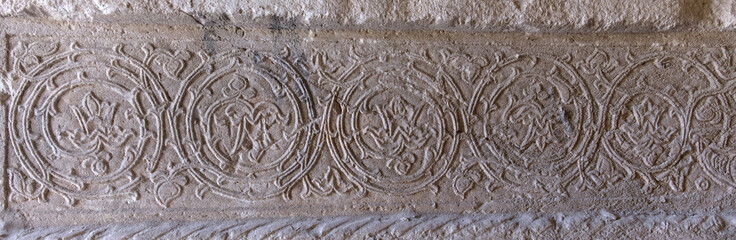 vintage ornament on the wall