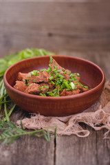 veal with green onion