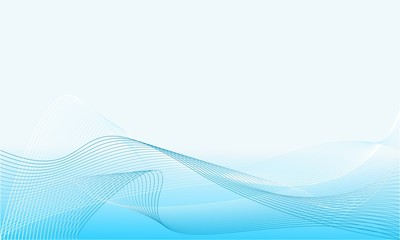 Abstract background with blue and white wave vector.