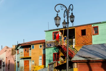 Foto auf Leinwand Caminito, Buenos Aires - Argentina - Colorful Buildings © Julio Ricco