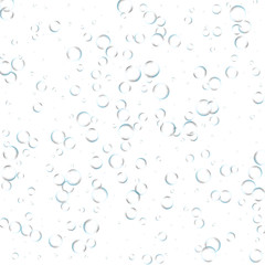 Texture water with bubbles on a white background