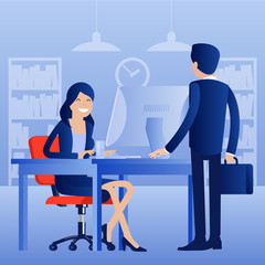 Obraz premium business process concept