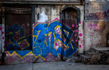grafity pintados en muros