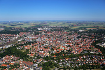 Fototapeta na wymiar Hildesheim Luftbild