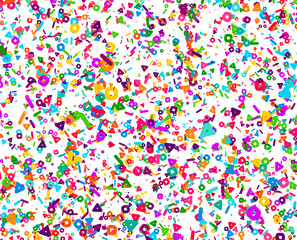 Abstract geometric pattern. Background with colored shapes. Mosaic graphic design. Vivid backdrop for Banners, Posters, Flyers. Vector