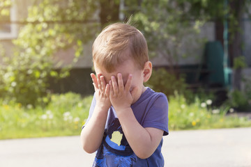 the child cries from insult