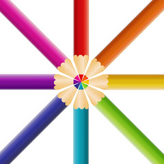 Naklejka premium Abstract Pencil Background Vector Illustration