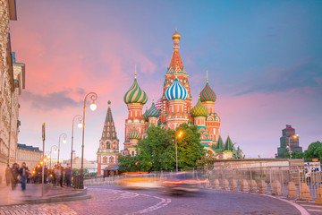 St. Basil's Cathedral at Red Square in Moscow