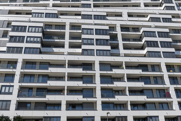 Moderne Hochhausfassade